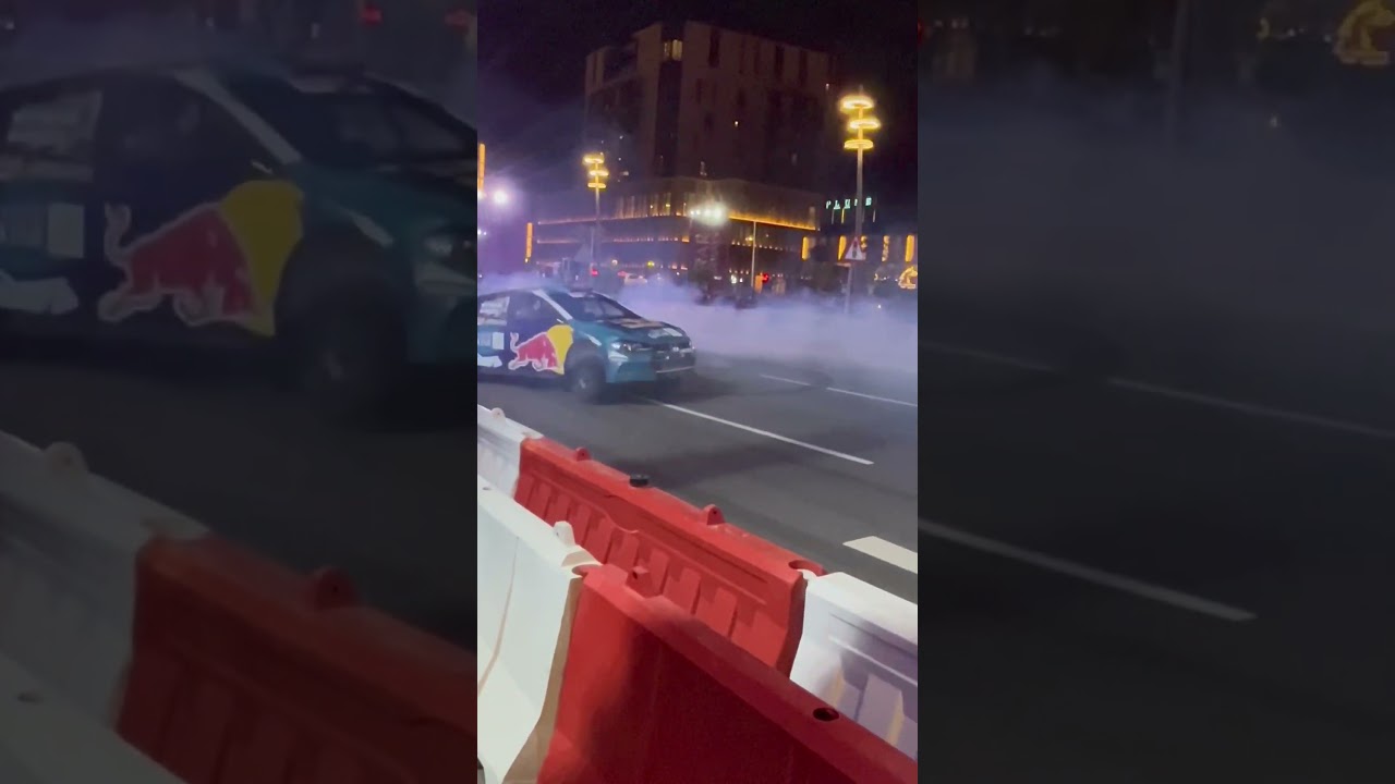 Qatar motorsport event Rally car drifting, Lusail boulevard #qatar #formula1 #rallycar #drift