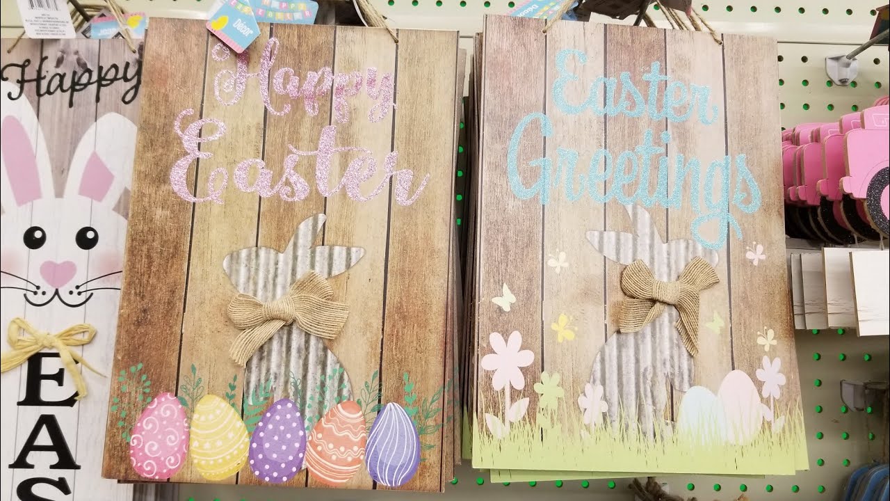 *NEW* Dollar Tree Easter 2020! Crafts, Farmhouse Decor, & Candles - Shop With 02-07-20