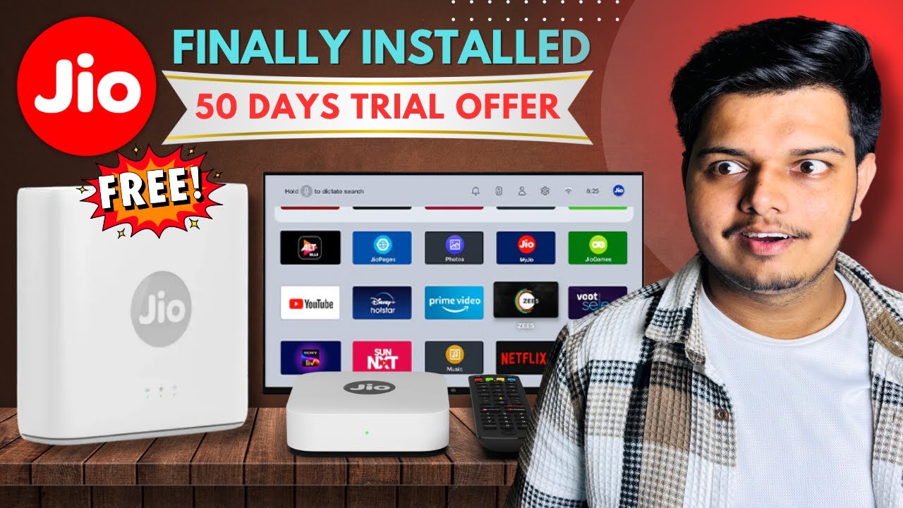 Finally Installed Jio AirFiber &ndash; 50 Days FREE Trial Offer | Full Process Explained!