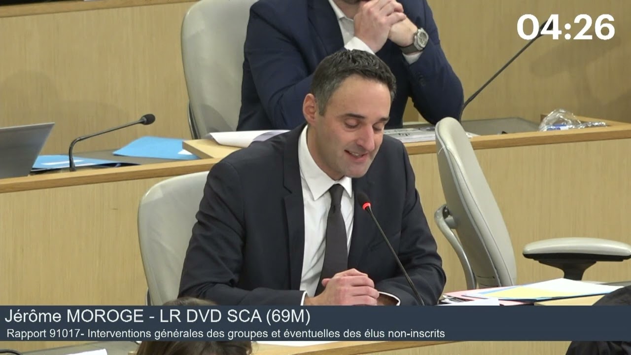 Jérôme MOROGE - Un budget responsable et ambitieux dans un contexte national grave