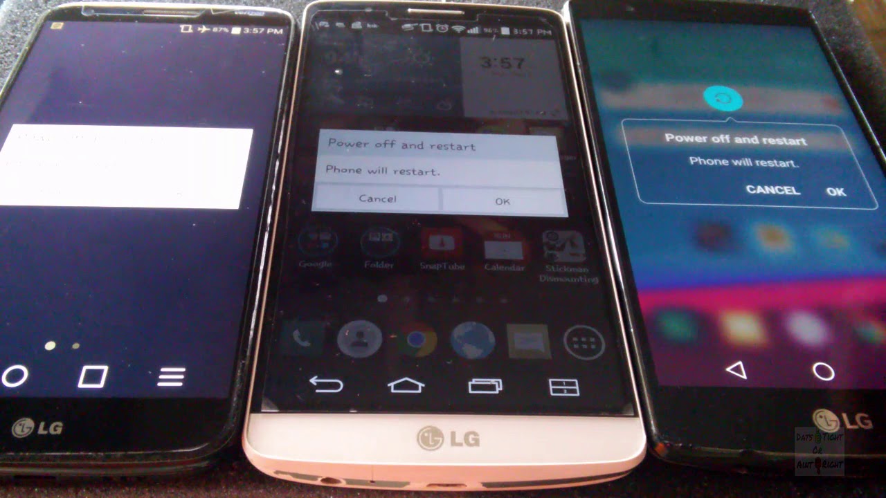 Startup LG G2 vs LG G3 vs LG G4