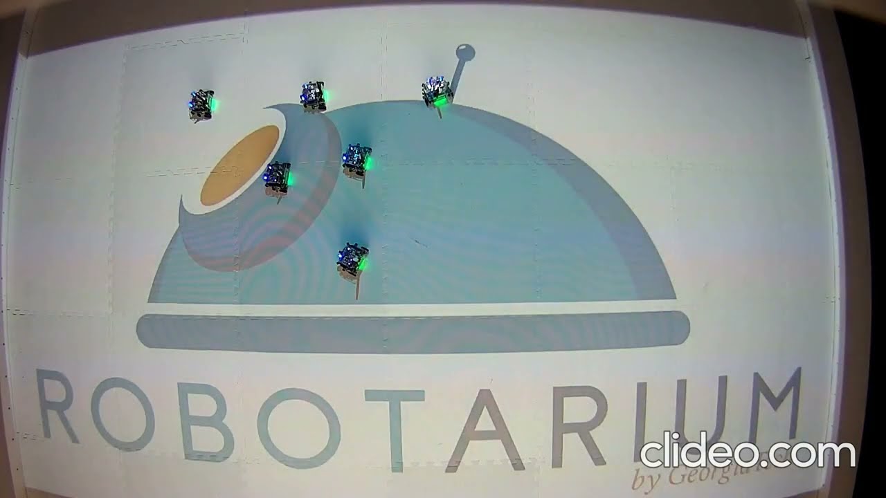 Leader Follower Triangular Formation Robots Control - Robotarium GeorgiaTech