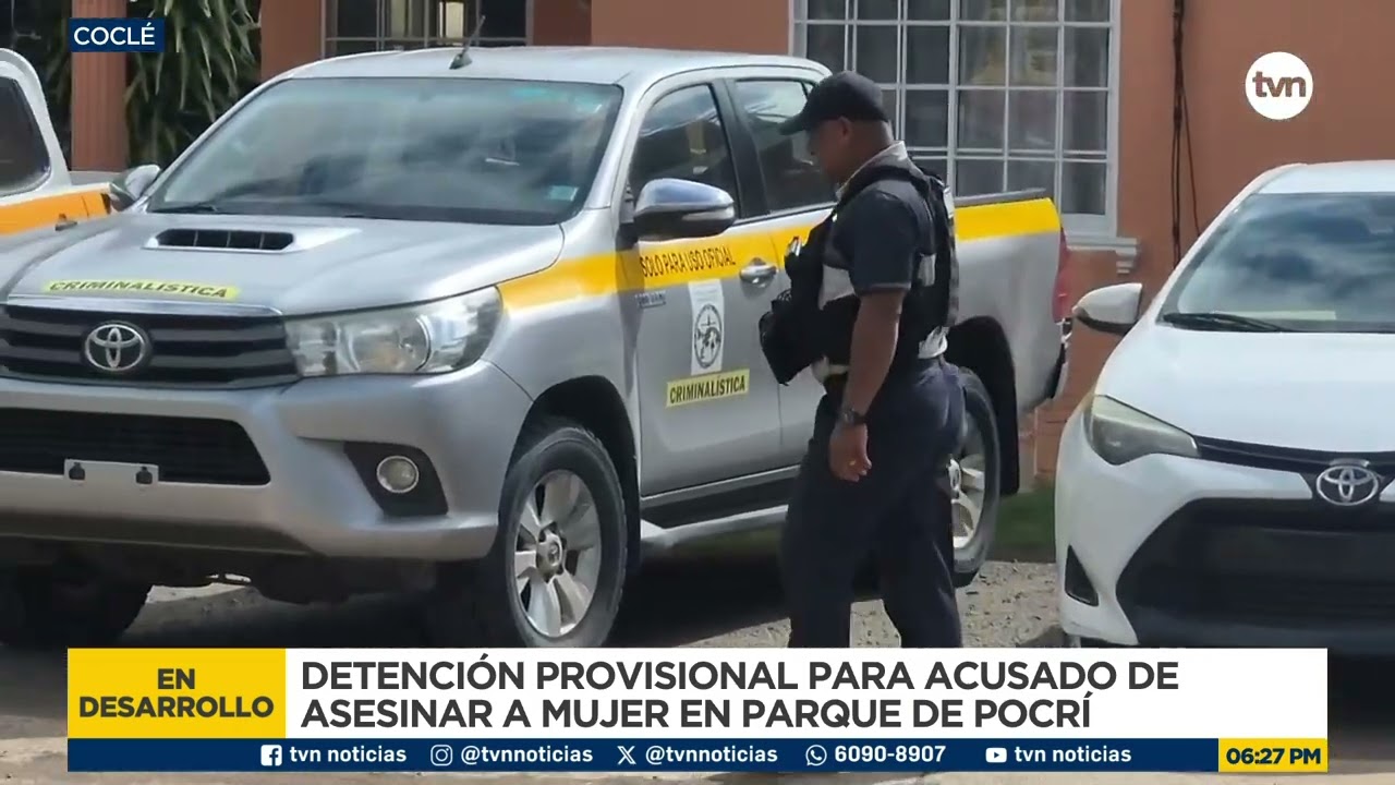 Decretan detención provisional de hombre acusado de asesinar a joven en parque de Pocrí en Aguadulce