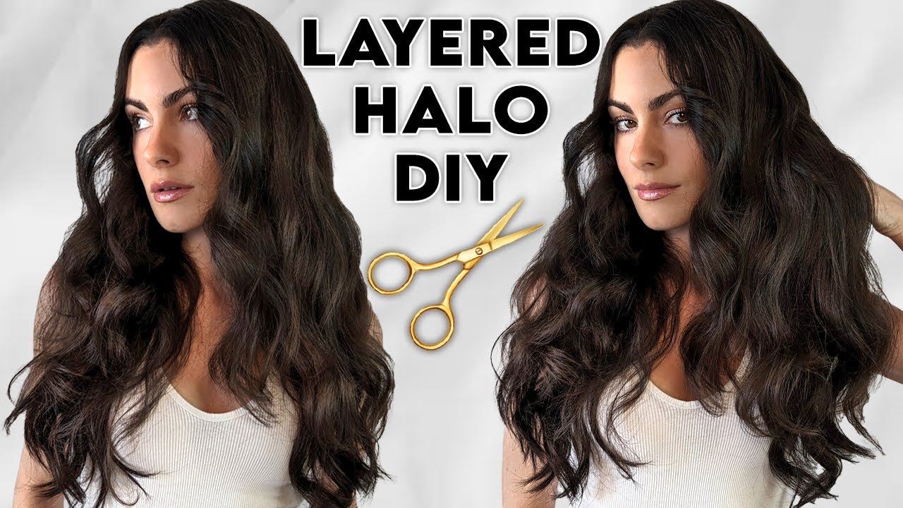 DIY Layered Halo Hair Extensions from Amazon! | Alya Amsden