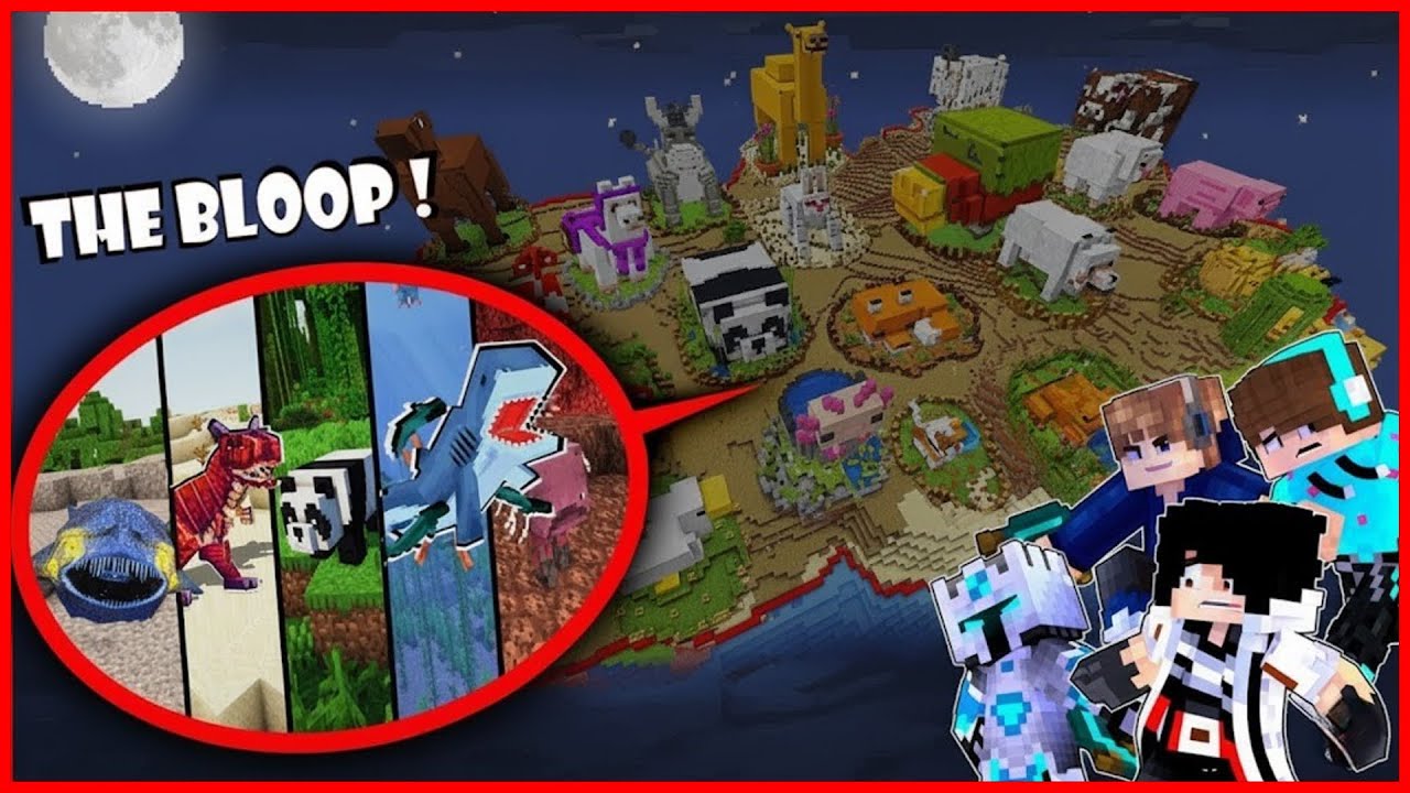 100 HARI SURVIVAL HARDCORE BUAT KEBUN BINATANG ISI SEMUA HEWAN T-RAX DAN MEGALODON DI MINECRAFT