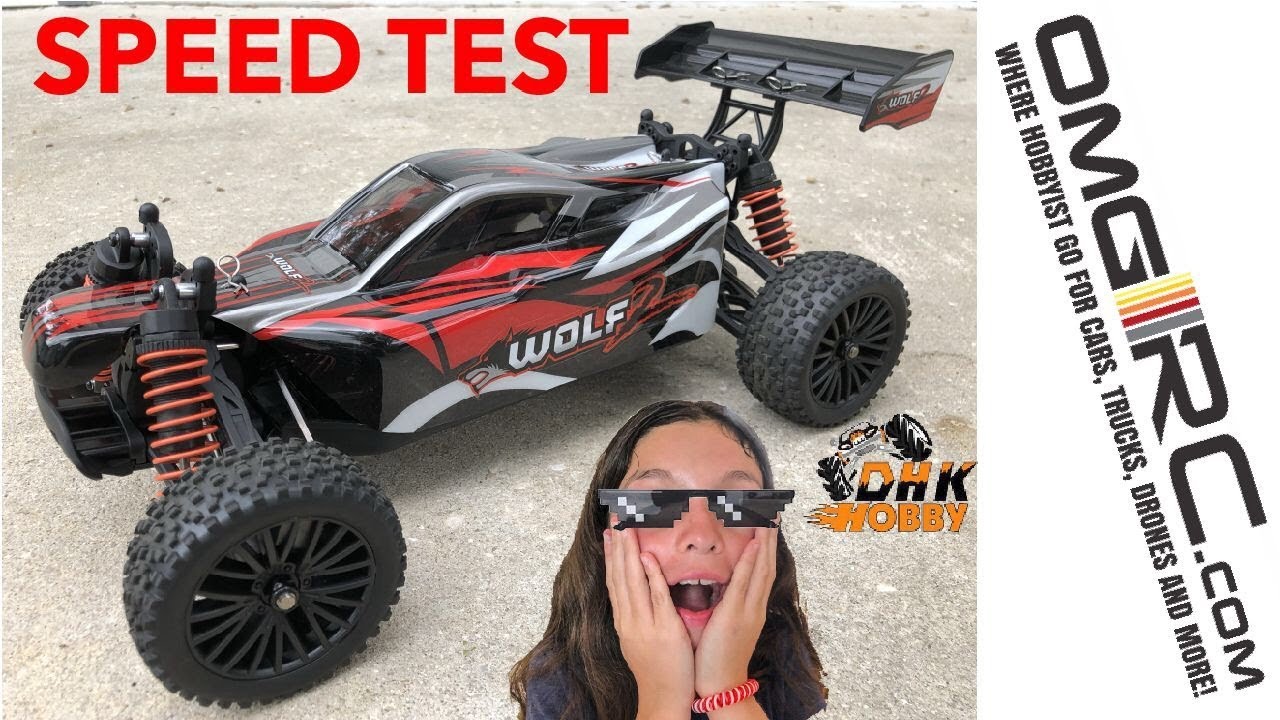 STOCK DHK Hobby WOLF 2 SPEED RUN TEST (Stock battery up to 3s LIPO)