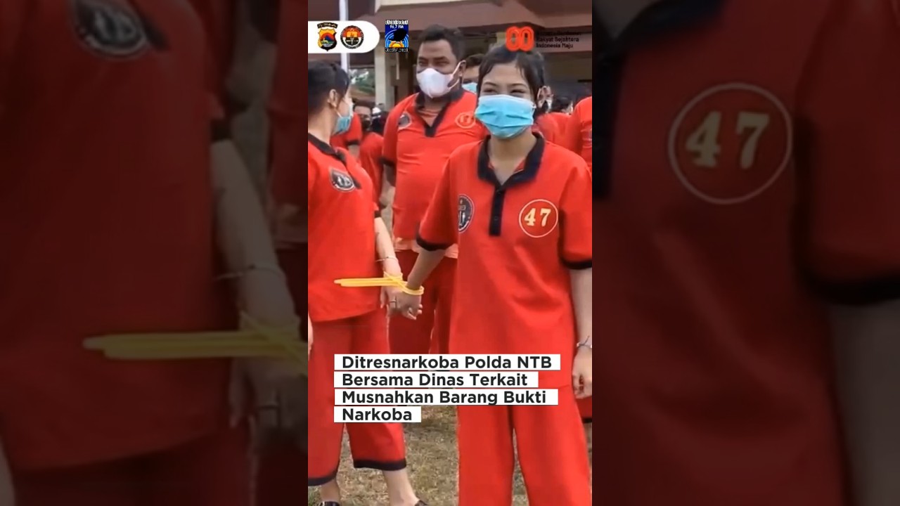 Ditresnarkoba Polda NTB Bersama Dinas Terkait Musnahkan Barang Bukti Narkoba
