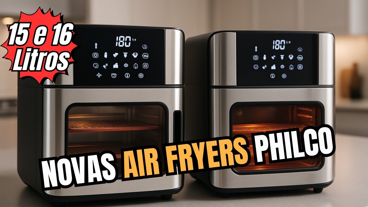[LANÇAMENTO] Fritadeira Air Fryer Oven Philco 15L e 16L - Qual é a Diferença? Philco PAF15A e PAF16A