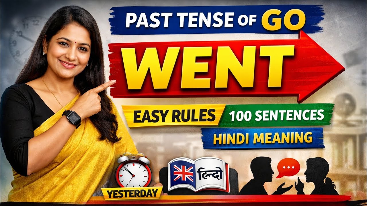 WENT Verb | Went से 100 English Sentences | Past Tense Spoken English | Daily Use English