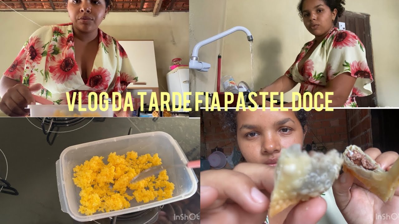 VLOG DA MINHA TARDE FIZ PASTEL DOCE 