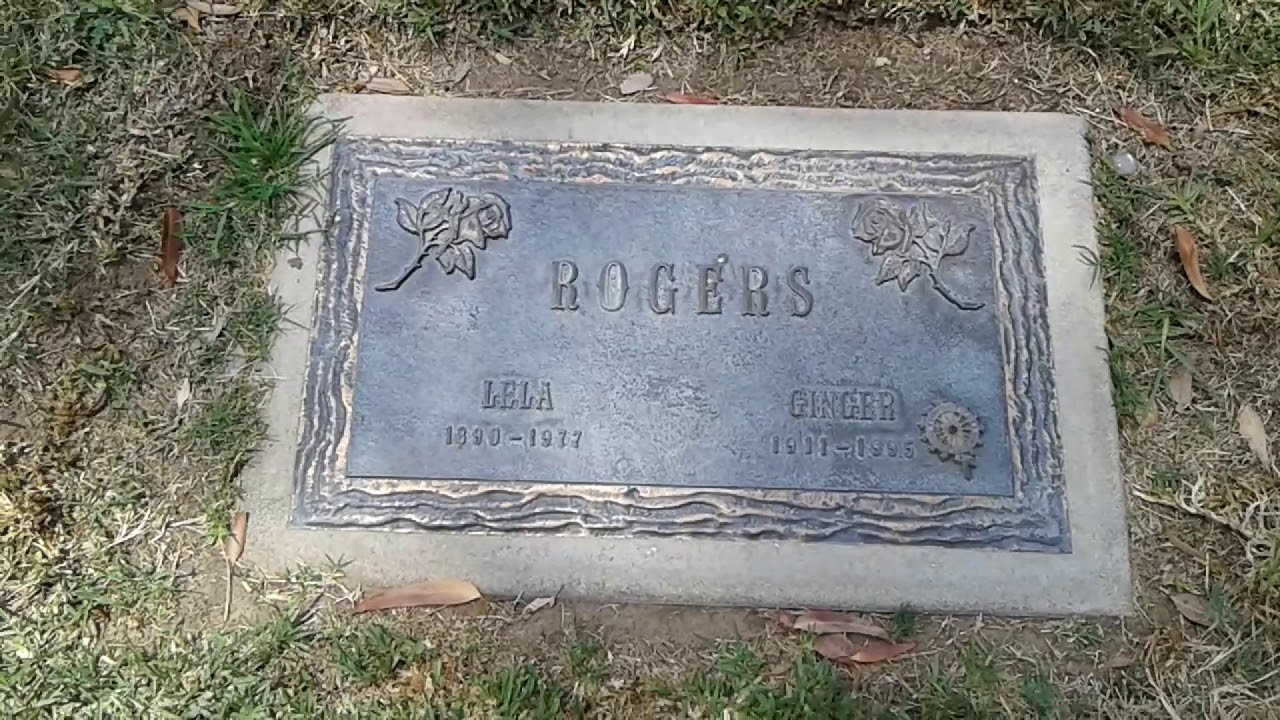 Final resting place of Ginger Rogers