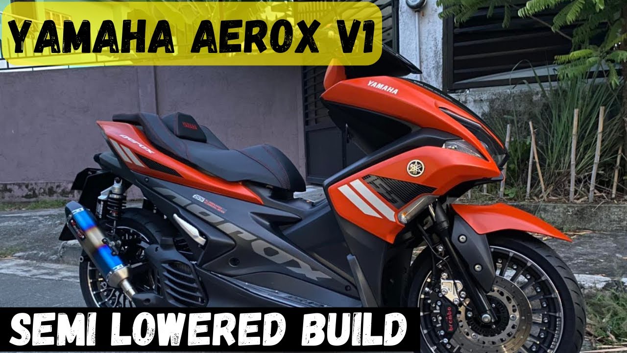 YAMAHA AEROX V1 SEMI LOWERED BUILD | REAR SHOCK MODIFICATION