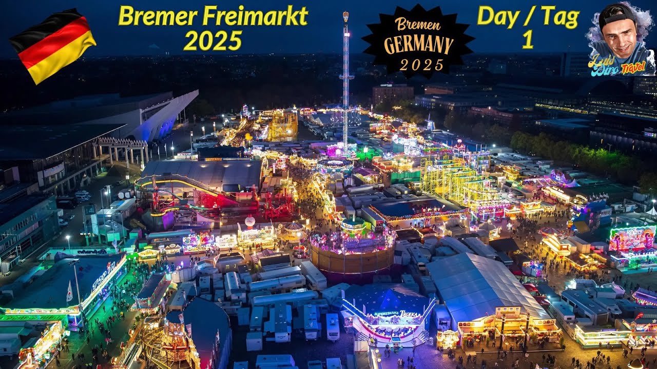 Bremer Freimarkt 2025 Walk - Day/Tag 1🌏Bremen / Germany✈️ 🇩🇪 - October 2025 - (4K Video)