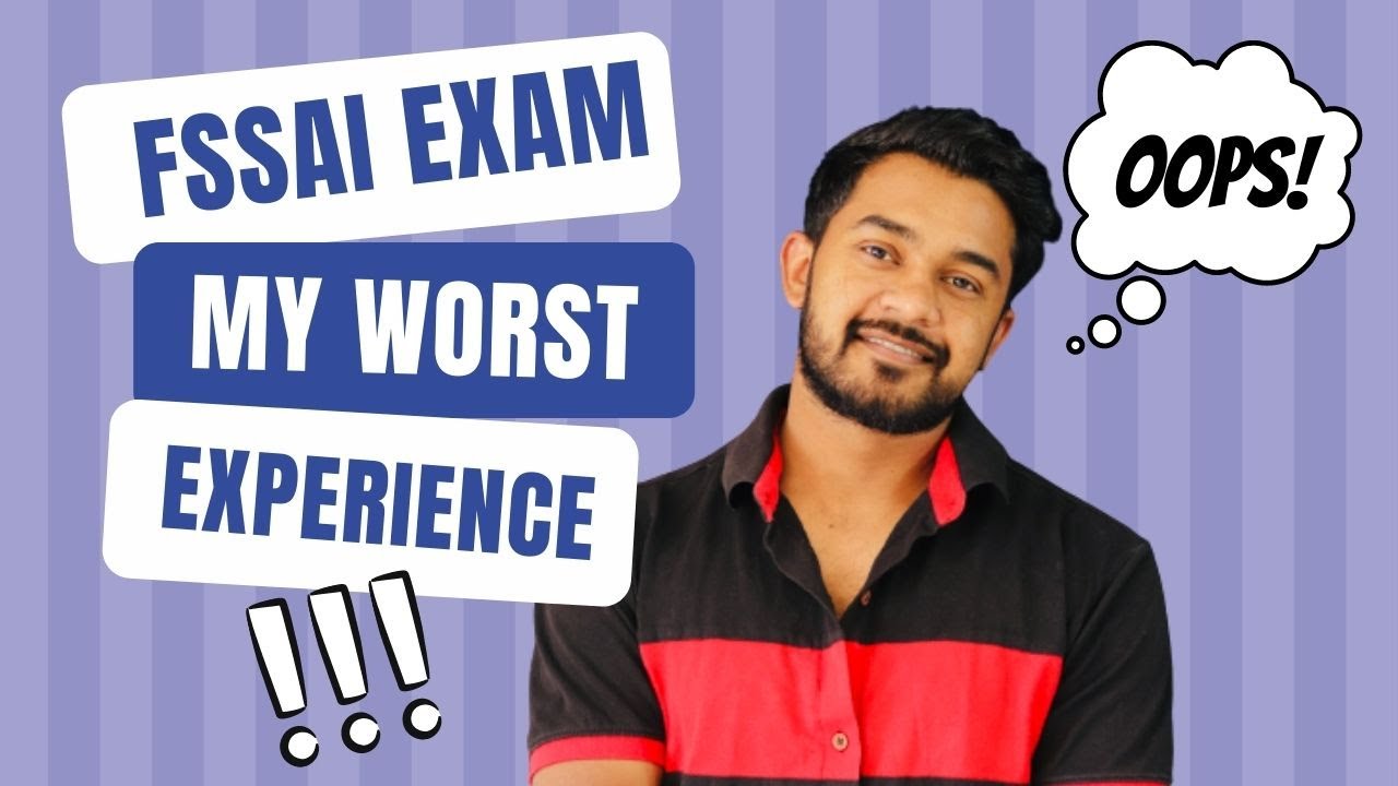 My FSSAI exam Experience | Worst Three Hours of My life 😂😱