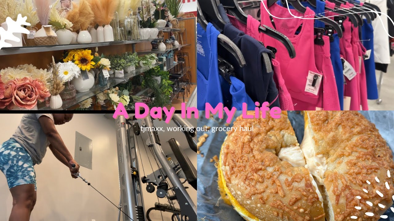 Daily Vlog | tjmaxx, camp, working out, grocery haul & cooking