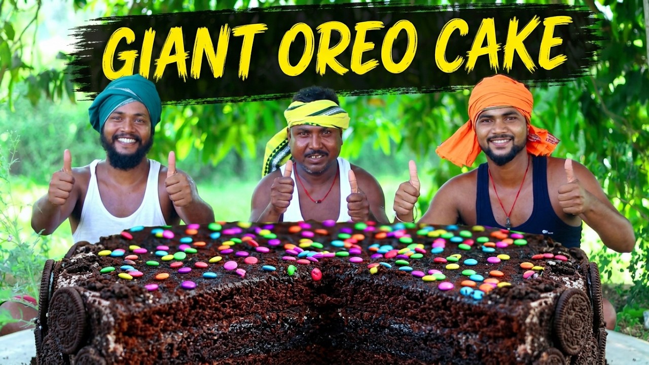50 kg ଓରିଓ କେକ୍ ତିଆରି କରିବା || Giant Oreo Cake Recipe for Kids || Oreo Cake Recipe for Children.