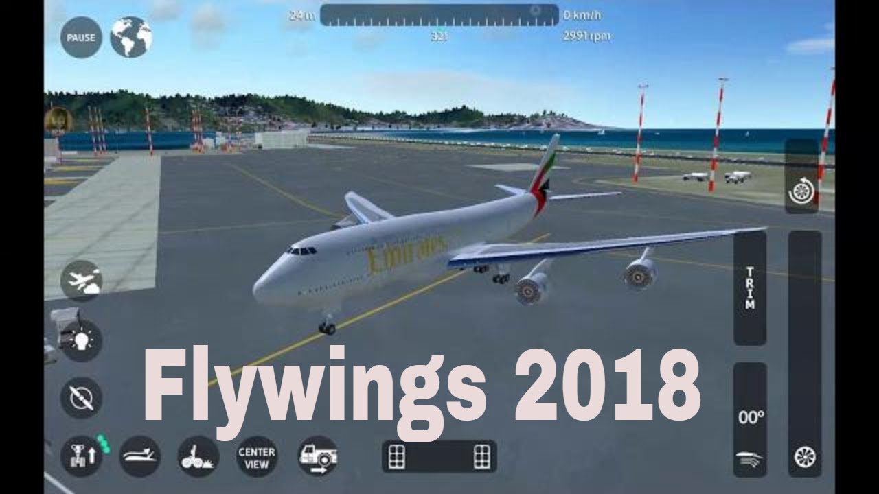 Boeing 747 free flight | Flywings 2018 (Fly wings) | Android Gameplay