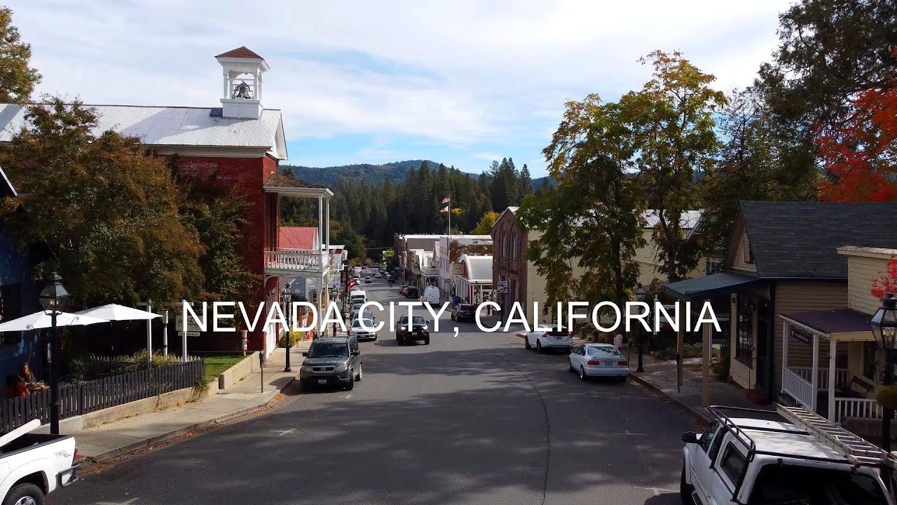DRONE FLIGHT OVER NEVADA CITY, CALIFORNIA