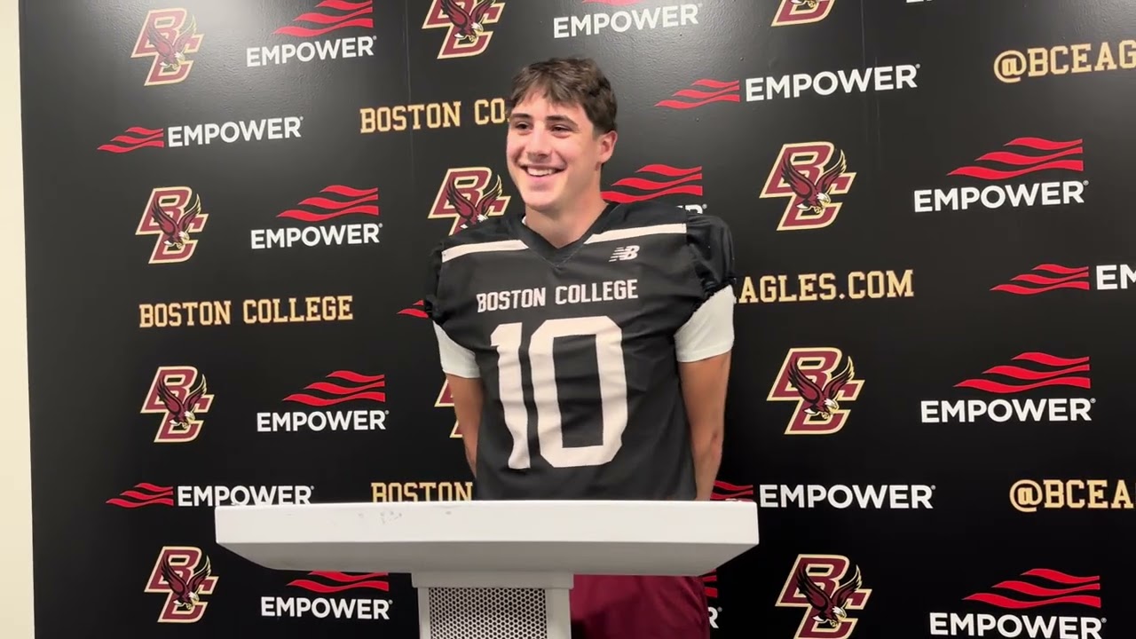 Boston College Football QB Mason McKenzie After First Spring Practice
