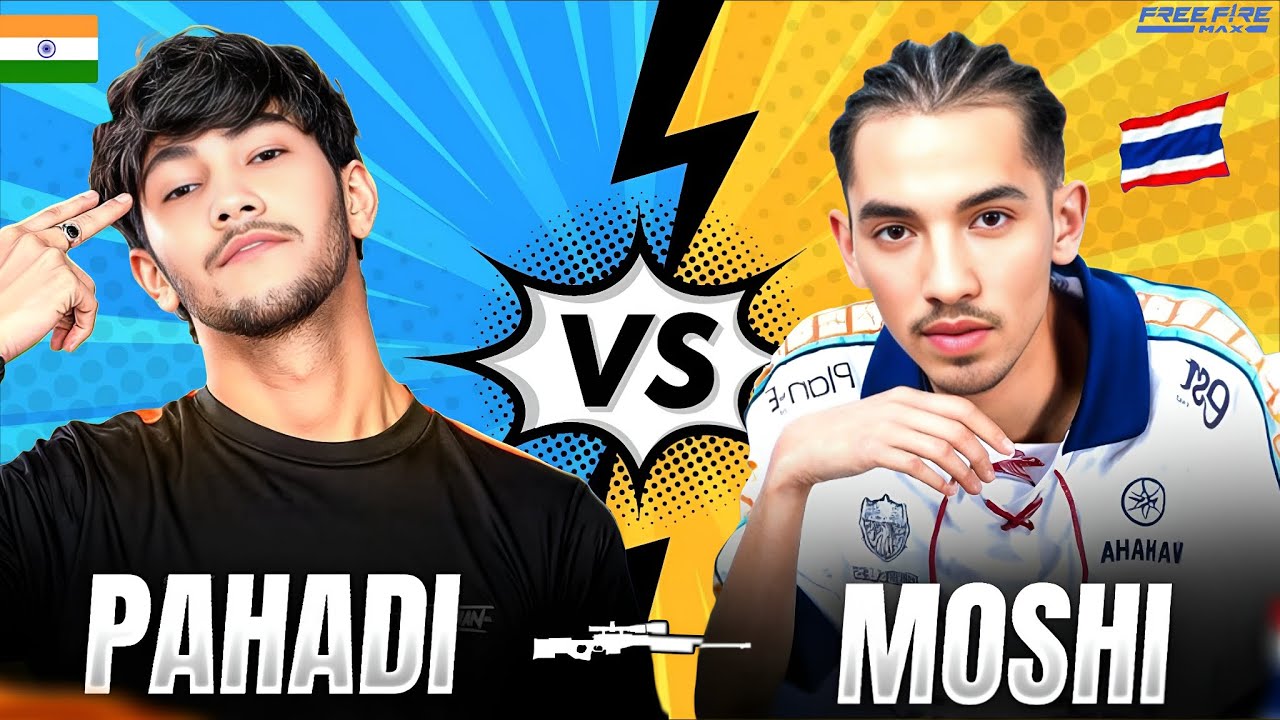 BRU.MOSHI vs PAHADI GAMER 👹 | 1v1 Clash Squad Intense Battle | Free Fire Pro Gameplay 😎