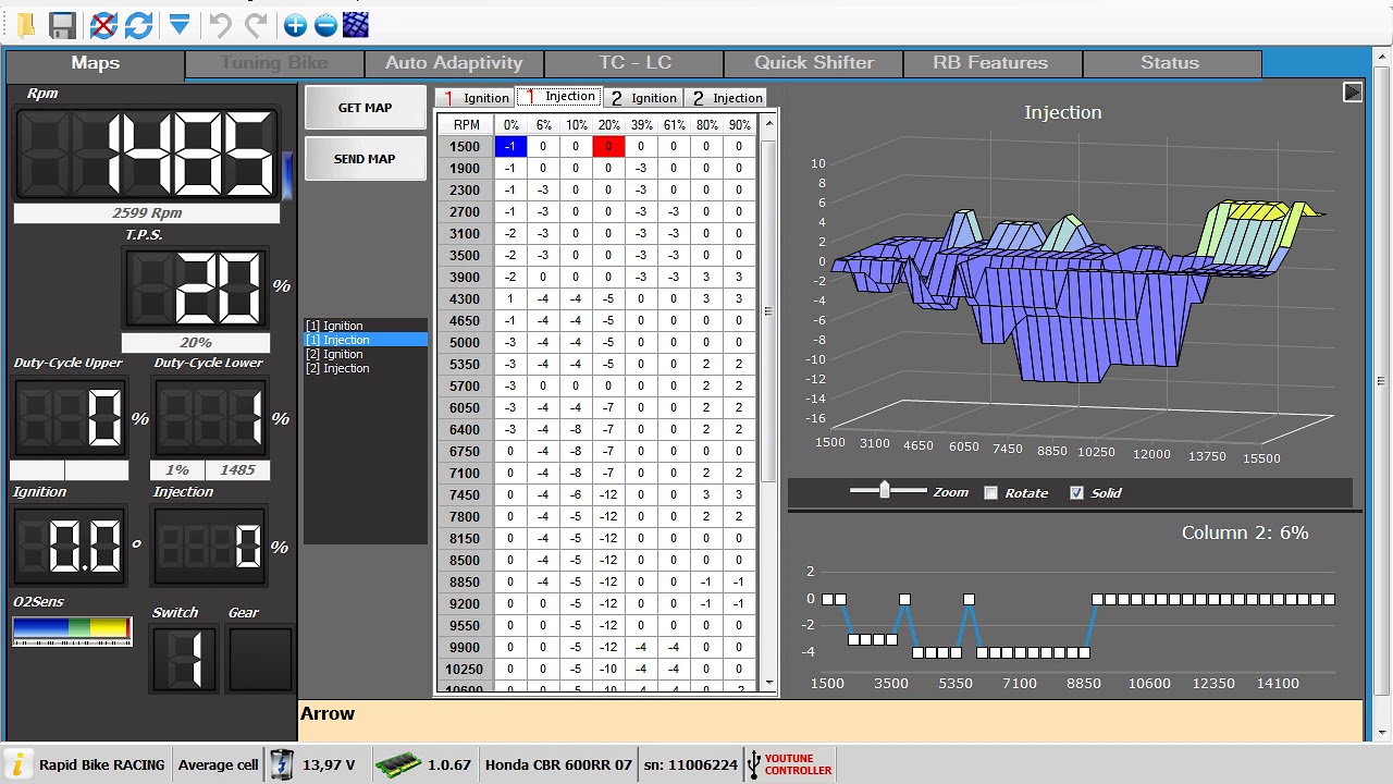 short  clip Rapidbike racing  with youtune module