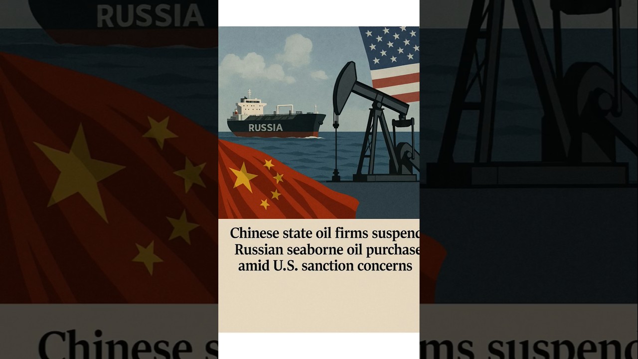 China Halts Russian Oil Imports Amid Rising U.S. Sanction Pressure#China #Russia #OilTrade