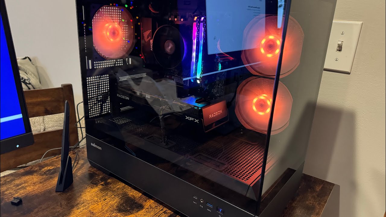 I Built My First Gaming PC! RX 7600/Ryzen 5600X- (PC Build Vlog 1)