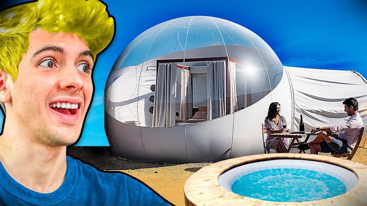 24 ЧАСА в вызове LUXURY BUBBLE HOTEL | Bruno and Joel Random Влог о туризме ...