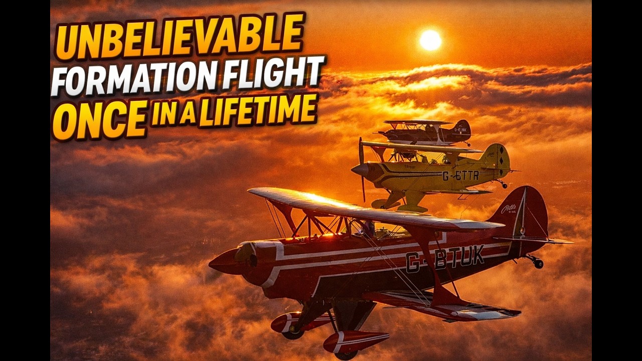 Formation Flight at Sunset | Once in a Lifetime!