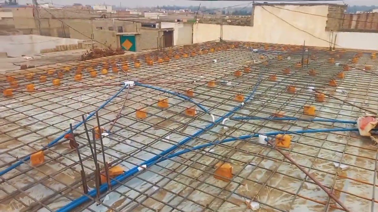 Steel Reinforcement Work Before Concrete Casting