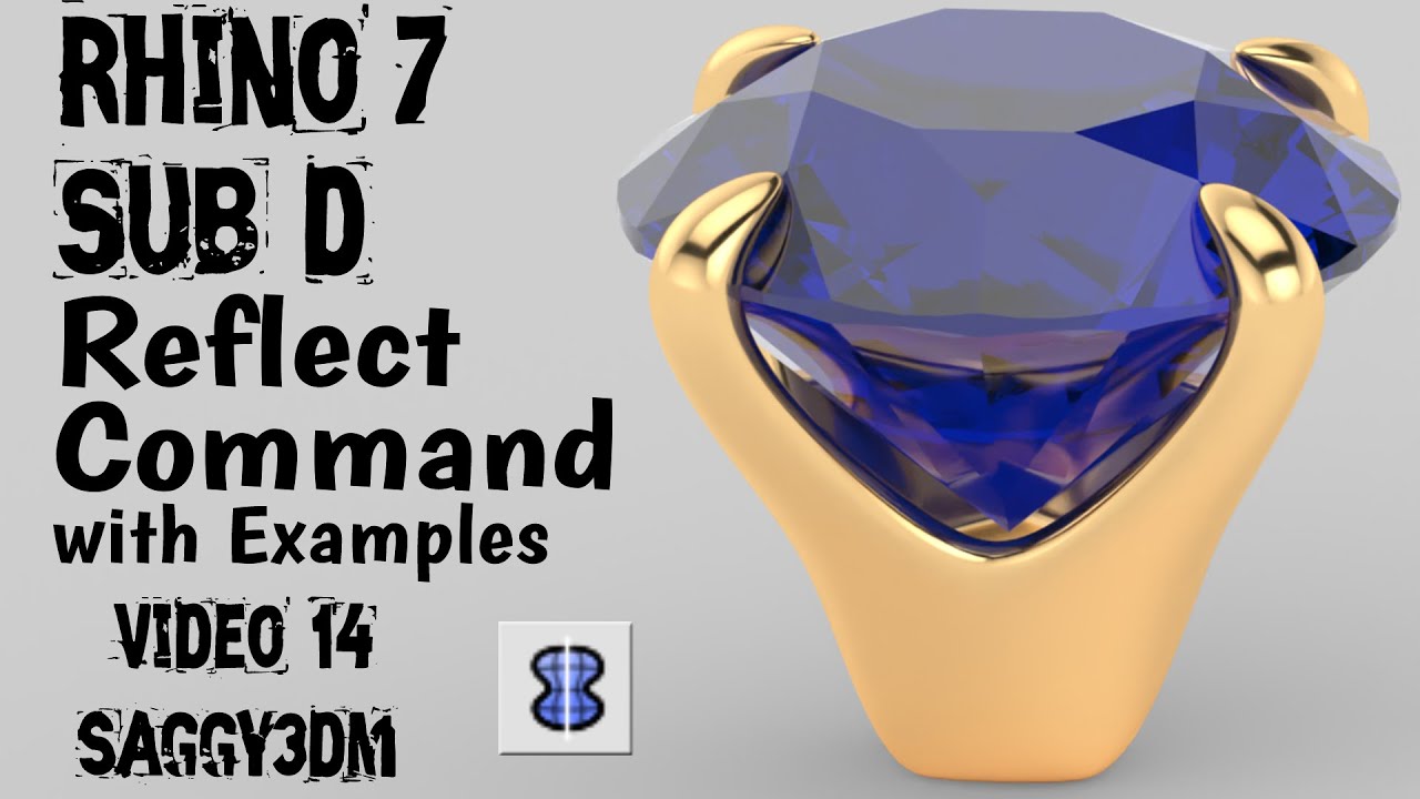 Rhino 7 SUB-D Video-14 | Reflect command with examples
