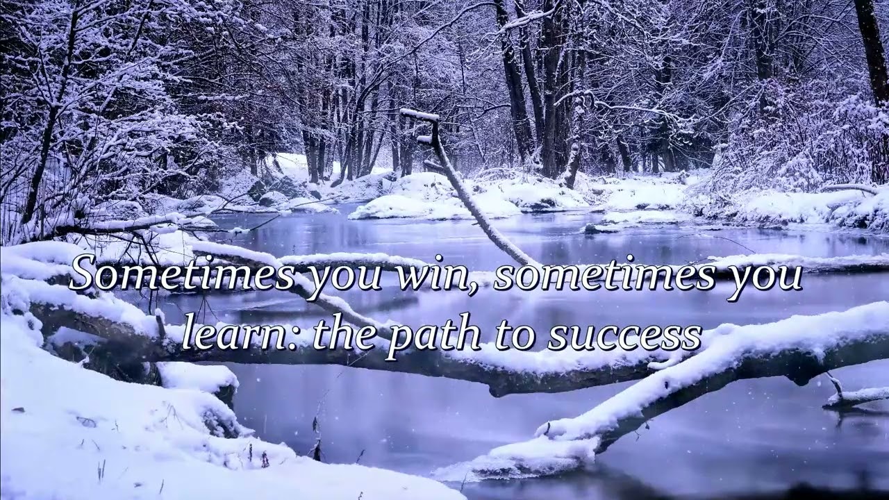 Sometimes you win, sometimes you learn, and who's to say what's more important?