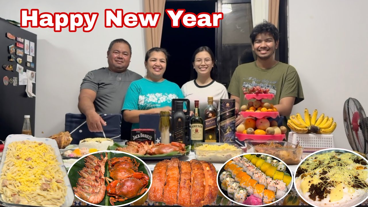 Happy New Year po sa inyong lahat🎉 Masarap ang salu-salo sa pagsalubong ng Bagong Taon