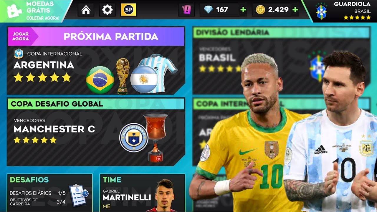 DLS 23 | Modo Carreira Brasil #22 ( BRASIL X ARGENTINA )