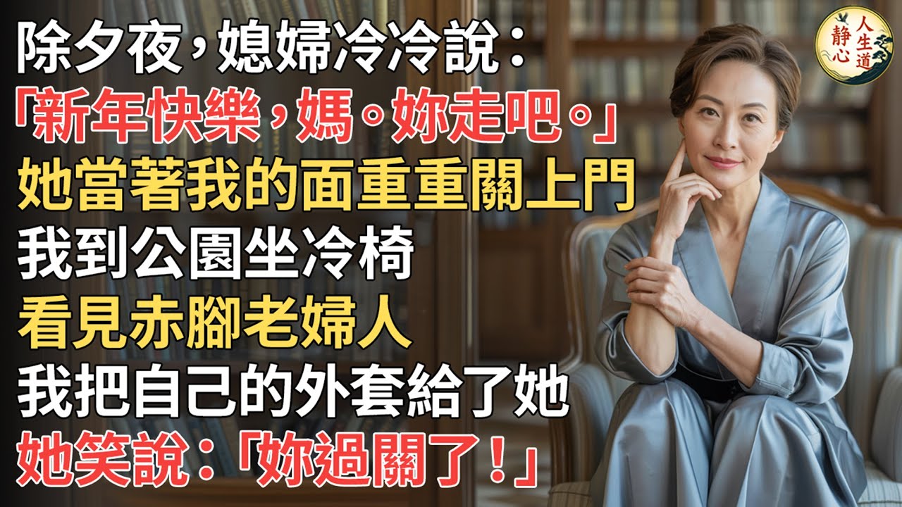 【我74歲】除夕夜，媳婦冷言趕我走，我把外套給了陌生老婦，命運瞬間翻轉…
