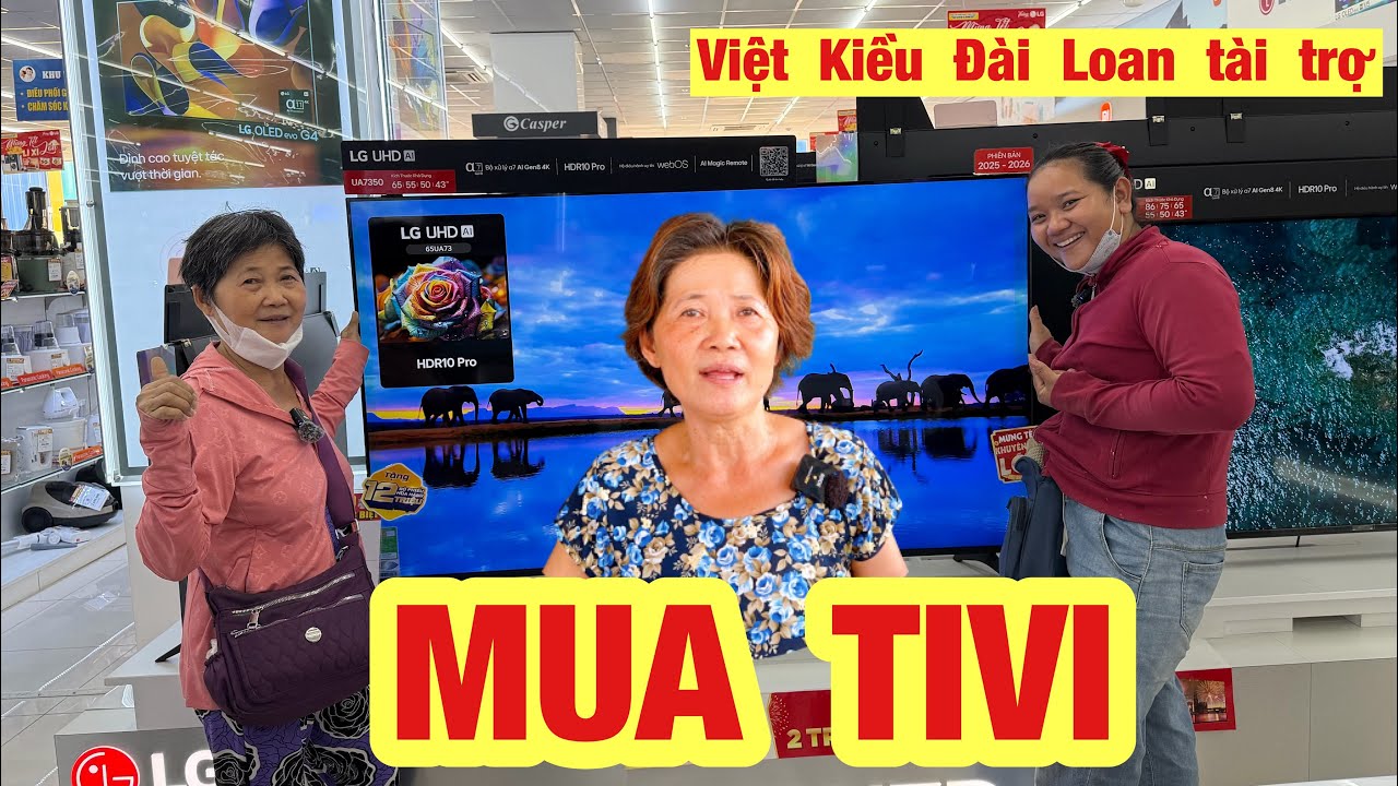 Mẹ Trọng Sún được Việt Kiều Đài Loan tặng Tivi mới xịn xò Mai rau nhút chỉ biết ước