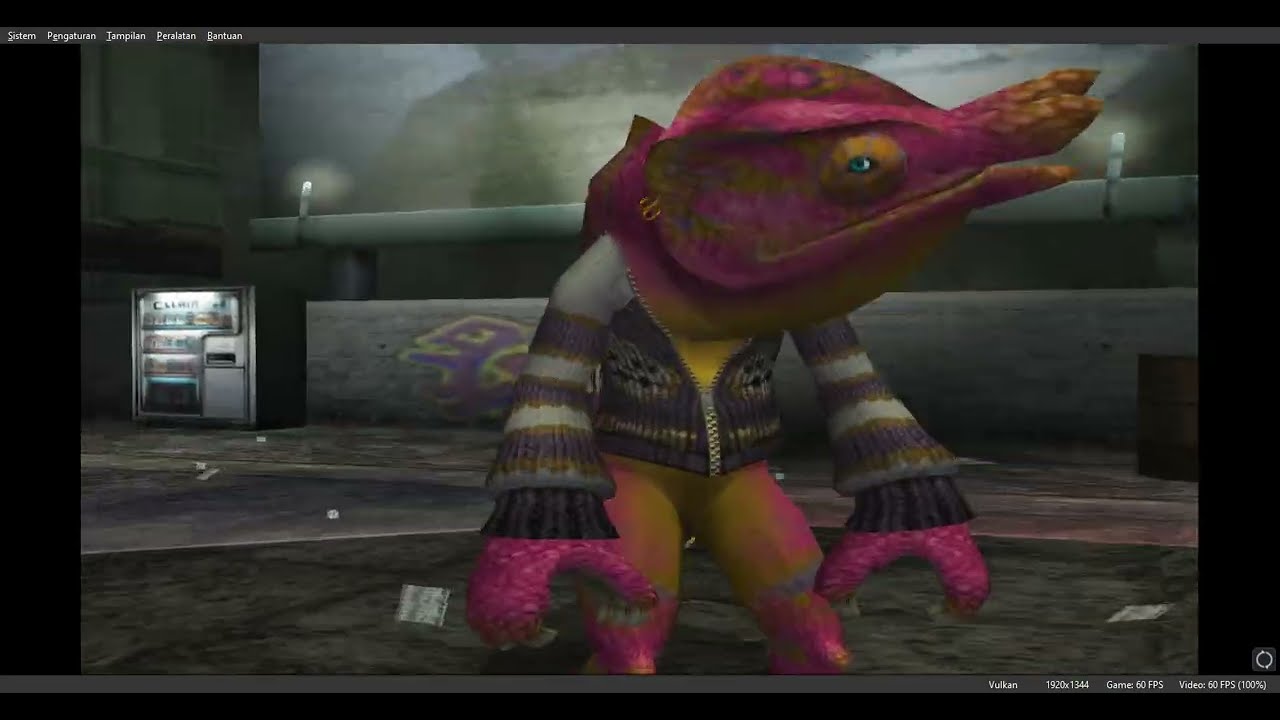 Selisihnya tipis, tikus tanah di buat K.O dengan lidah bunglon - Bloody Roar 4 - Bakuryu vs Busuzima