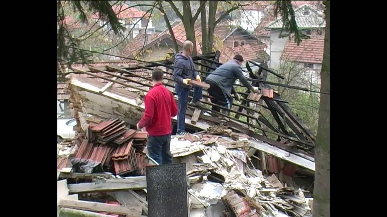 Srušena kuća u Lipnici - 18.11.2013