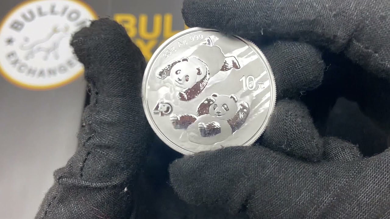 2022 30 gram Chinese Silver Panda 40th Ann Privy 10 Yuan .999 Fine BU at Bullion Exchanges