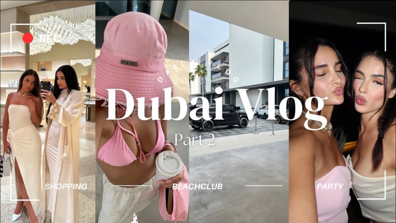 Dubai Vlog 🇦🇪 I Abaya Shopping I Burj Khalifa I Beach Club I Vlog part 2 I tooprettysucks