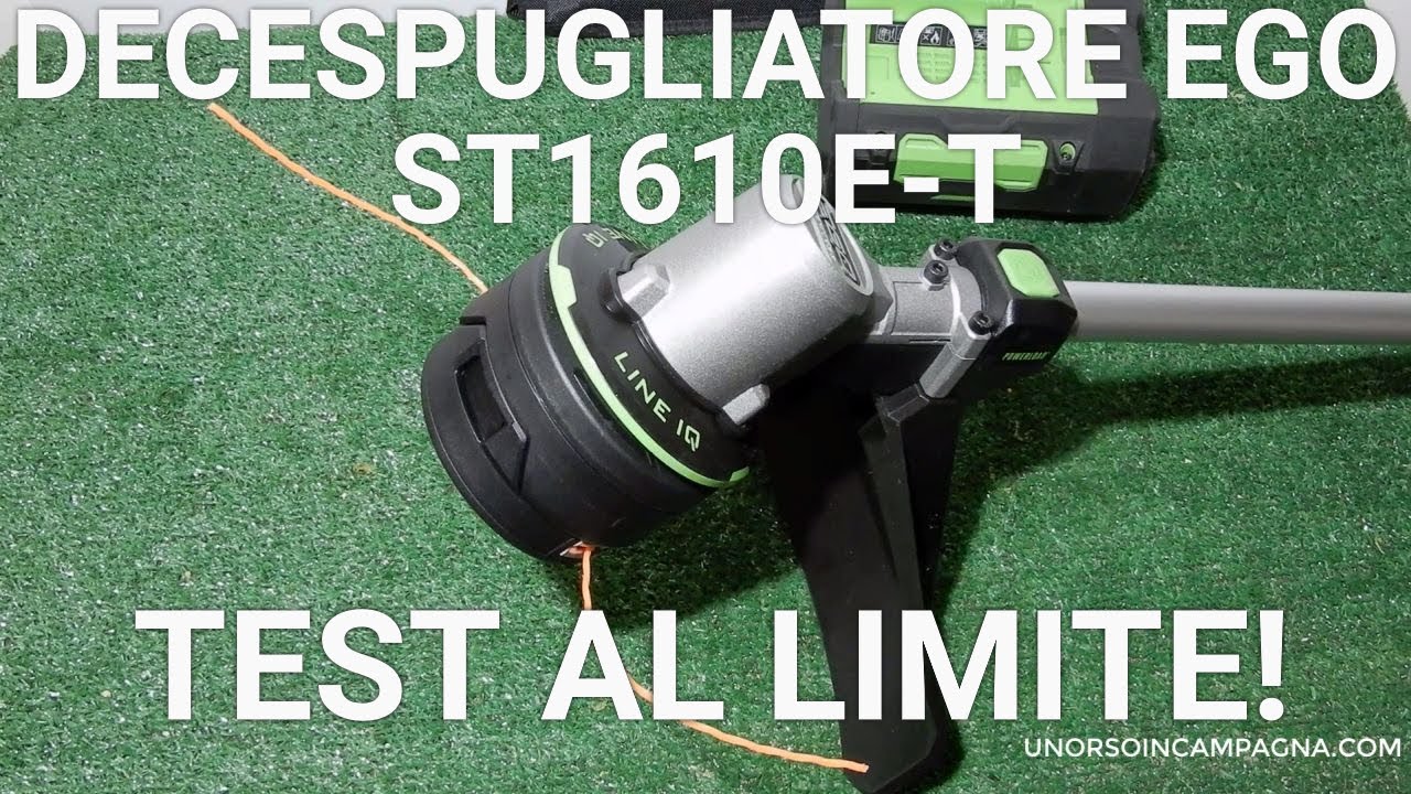 Decespugliatore EGO ST1610E-T. Taglia erba alta 1 METRO...BAGNATA!