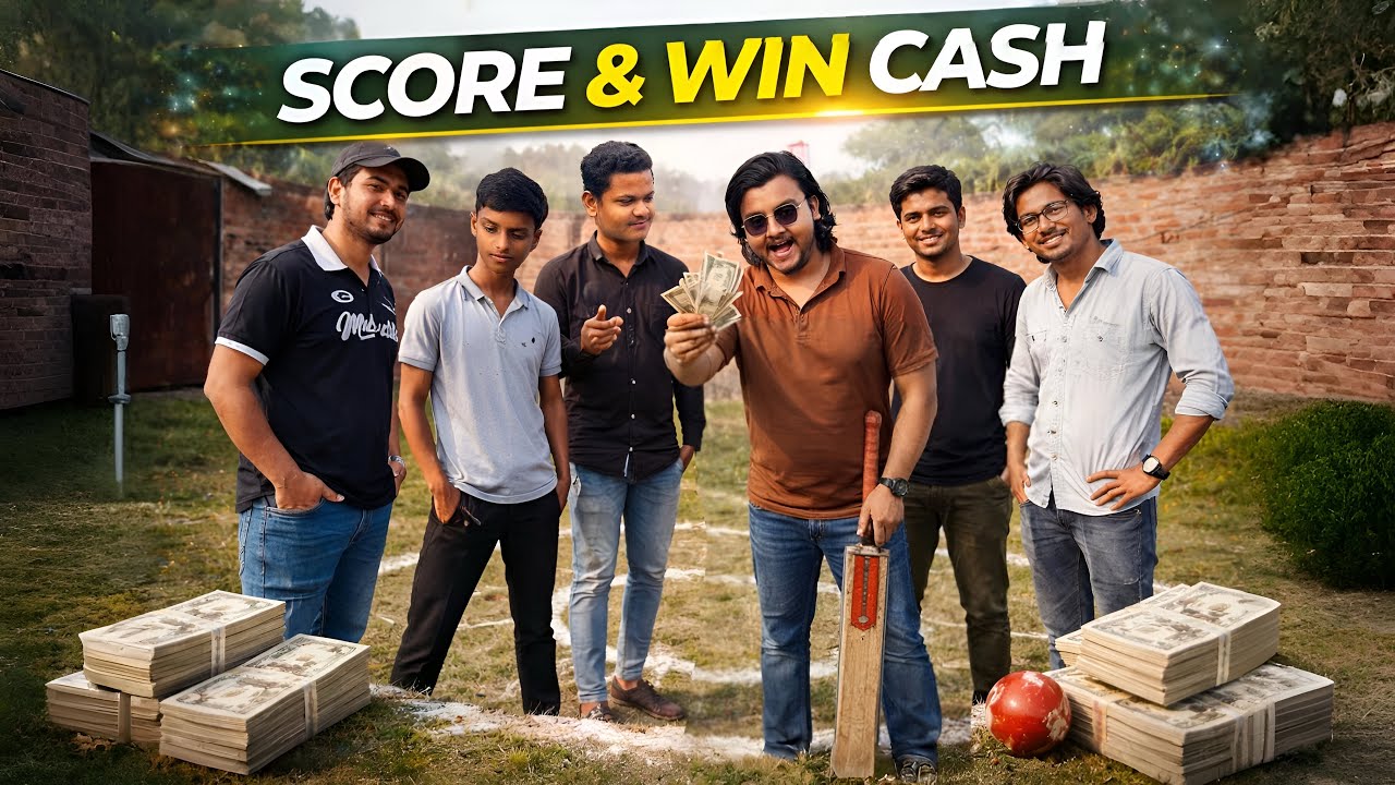Cricket Funny Challenge 😂 | Jisne jada score bnaya wo ameer 💸