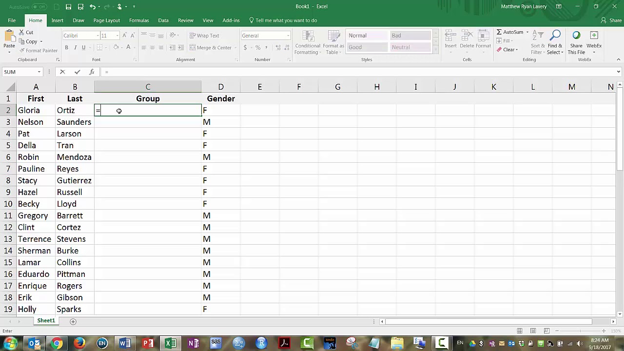 Using Excel for Random Assignment