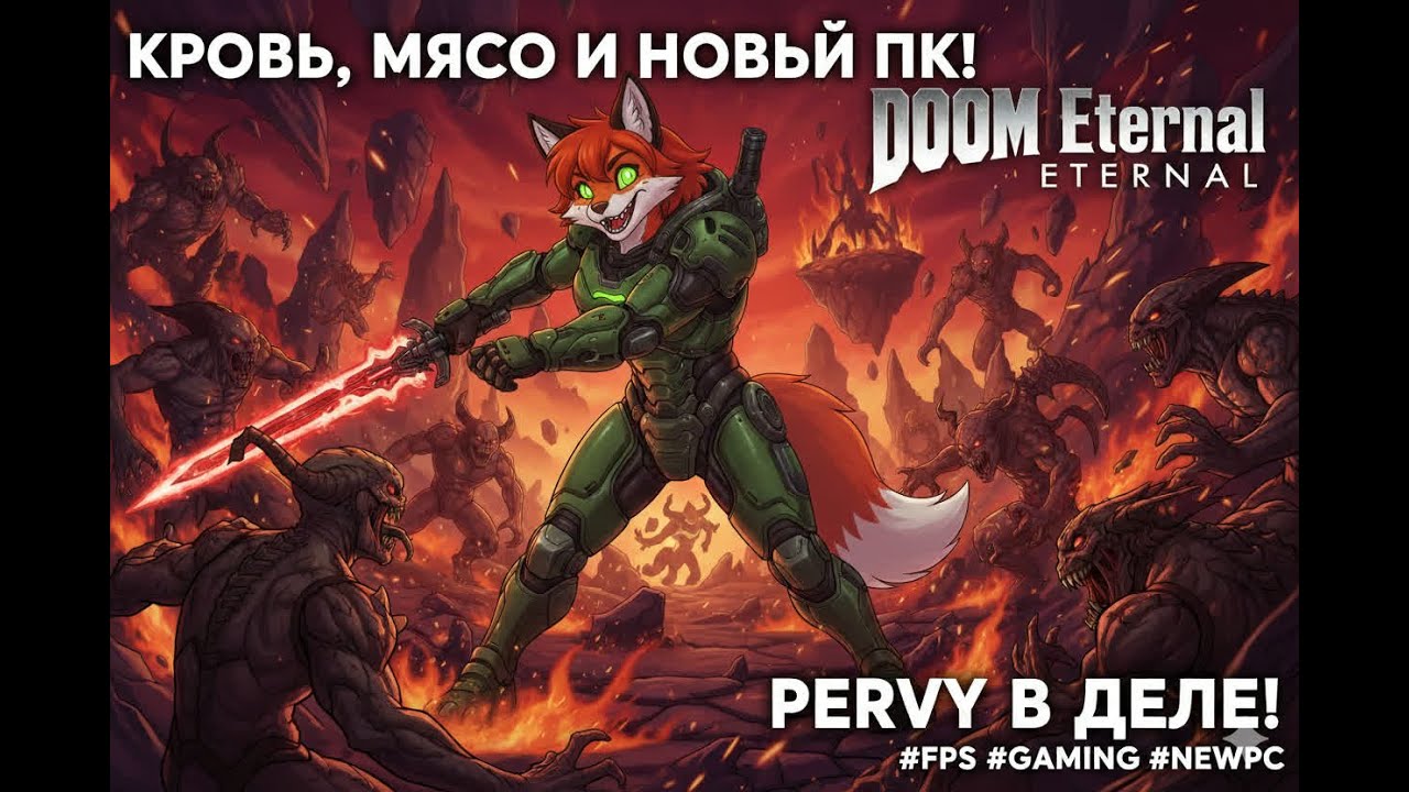 КРОВЬ, МЯСО И НОВЫЙ ПК! 🎸 DOOM Eternal — Прохожу на ультрах (Pervy в деле)