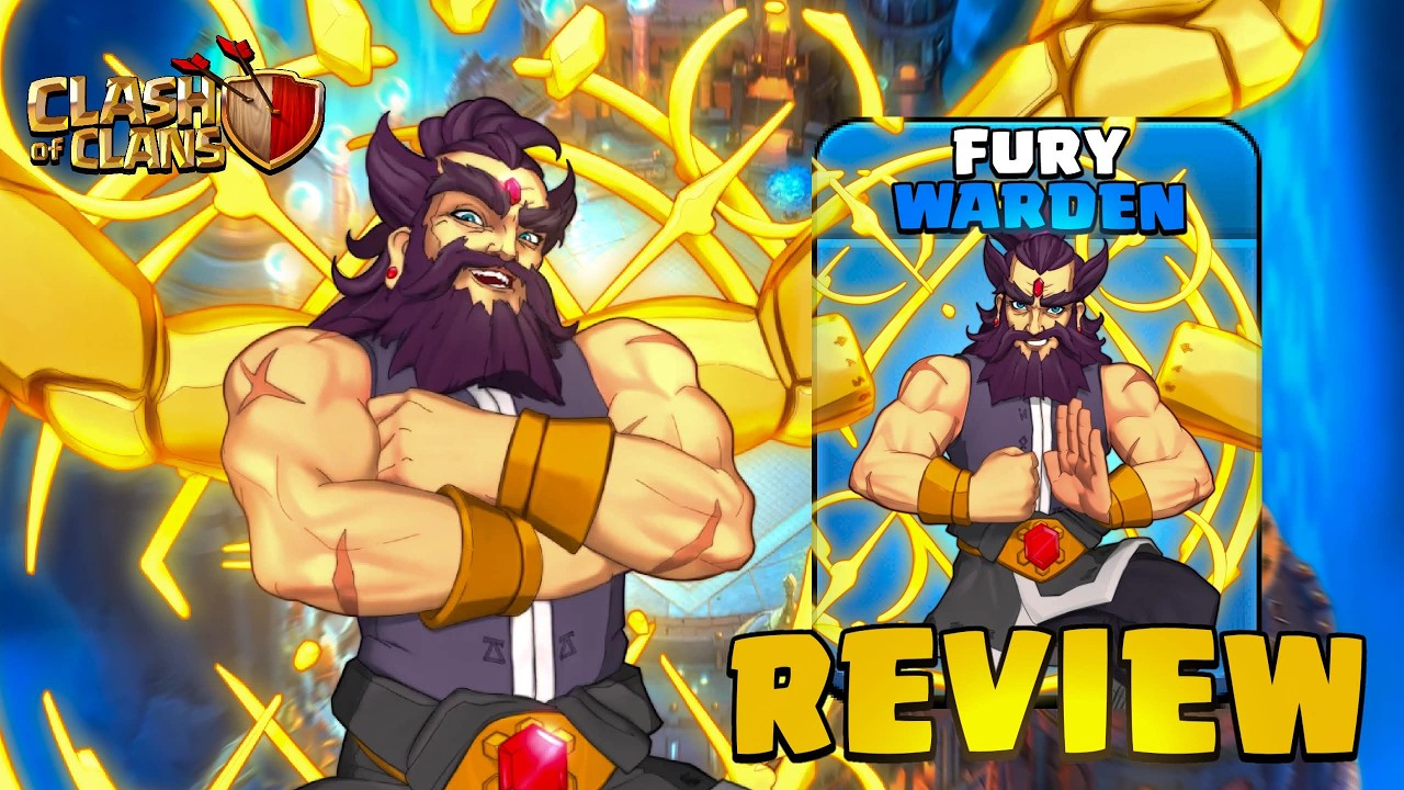 NEW Anime Fury Warden Skin Review! (Clash Of Clans)