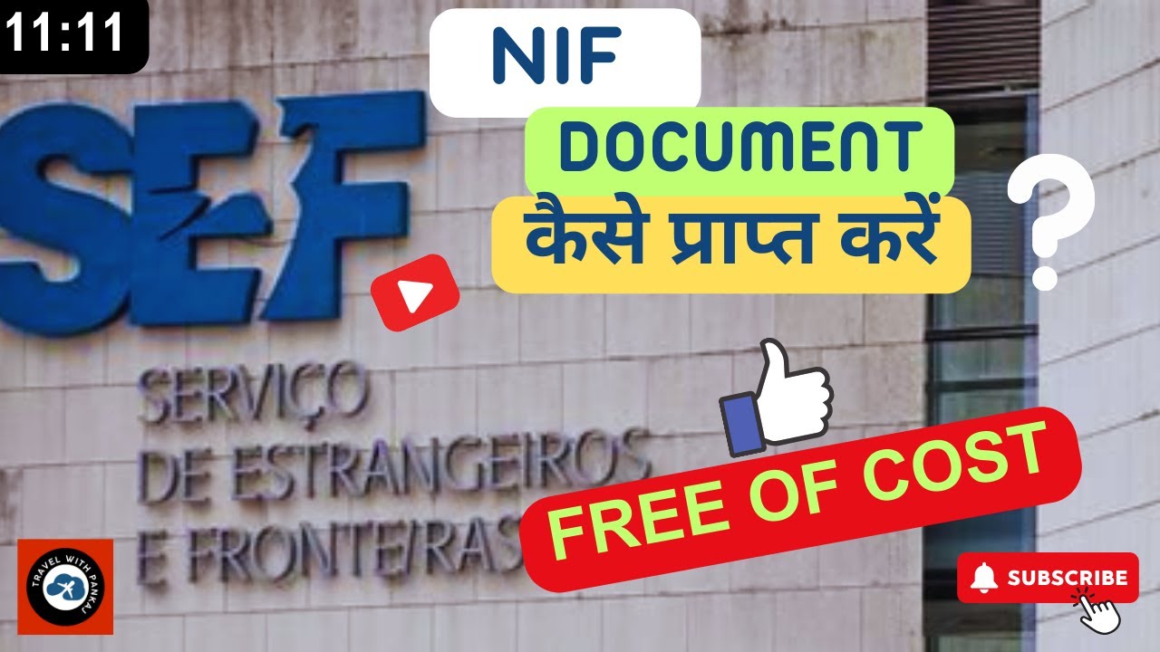 NIF number Portugal in 10 minutes| for free| #Sef news portugal