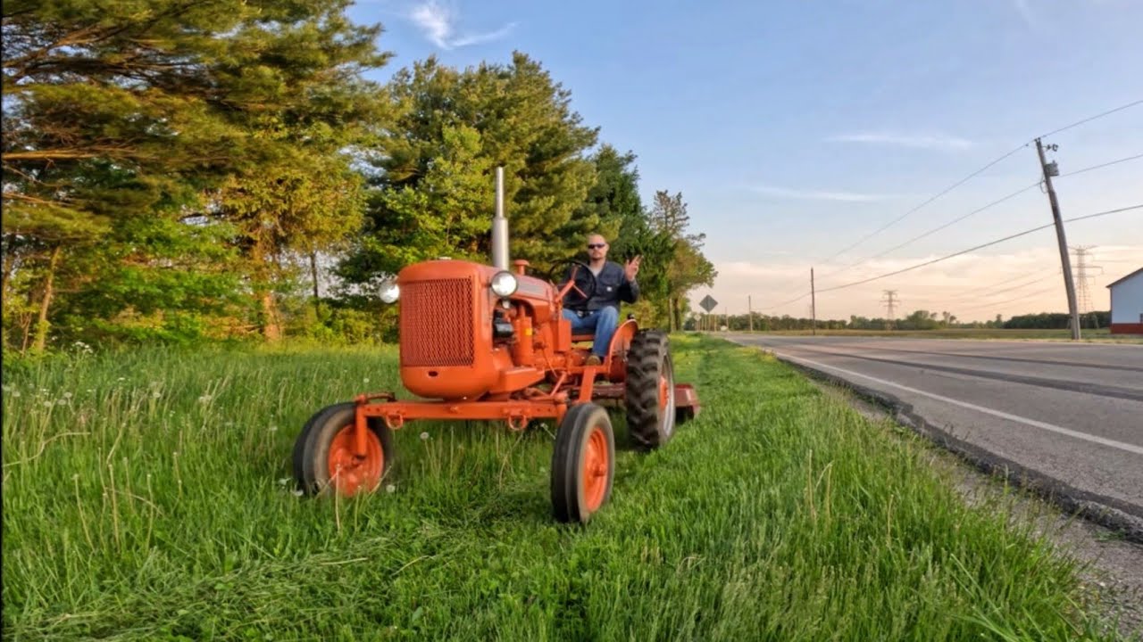 Mowing With an Allis Chalmers B