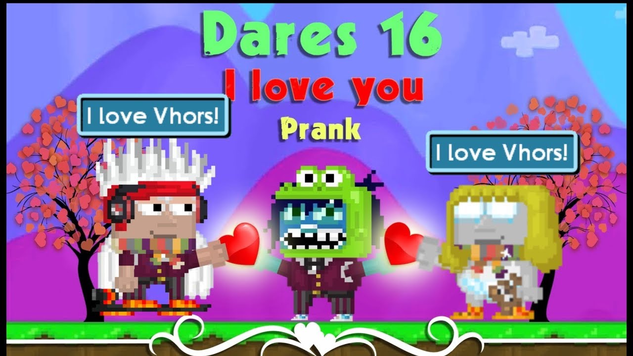 PeterW is my boyfriend Awyolla is my girlfriend😂, (Dares #16) - Growtopia