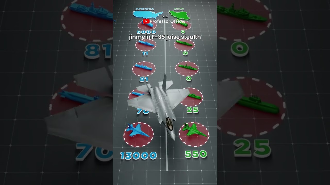 Iran vs America Military Comparison 3D by Professor Of How
