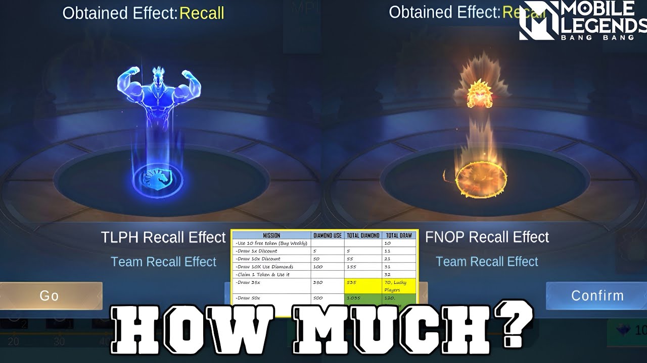 NEW MPL RECALL EFFECT 2024 | CHEAPEST PRICE GET RECALL EFFECT - MLBB